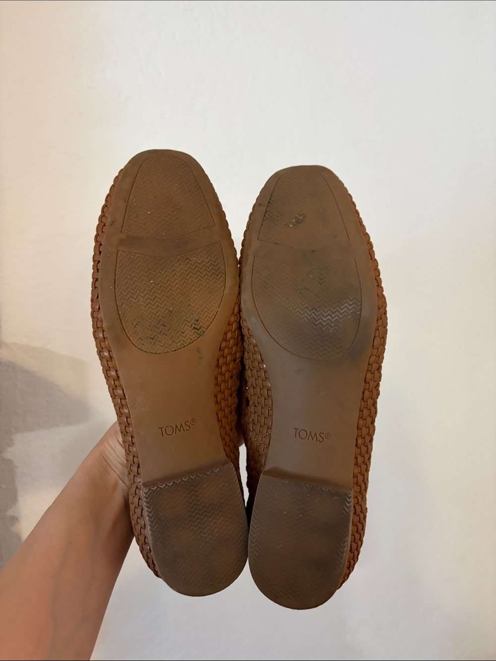 TOMS Briella Brown Woven Flats - Picture 8 of 12